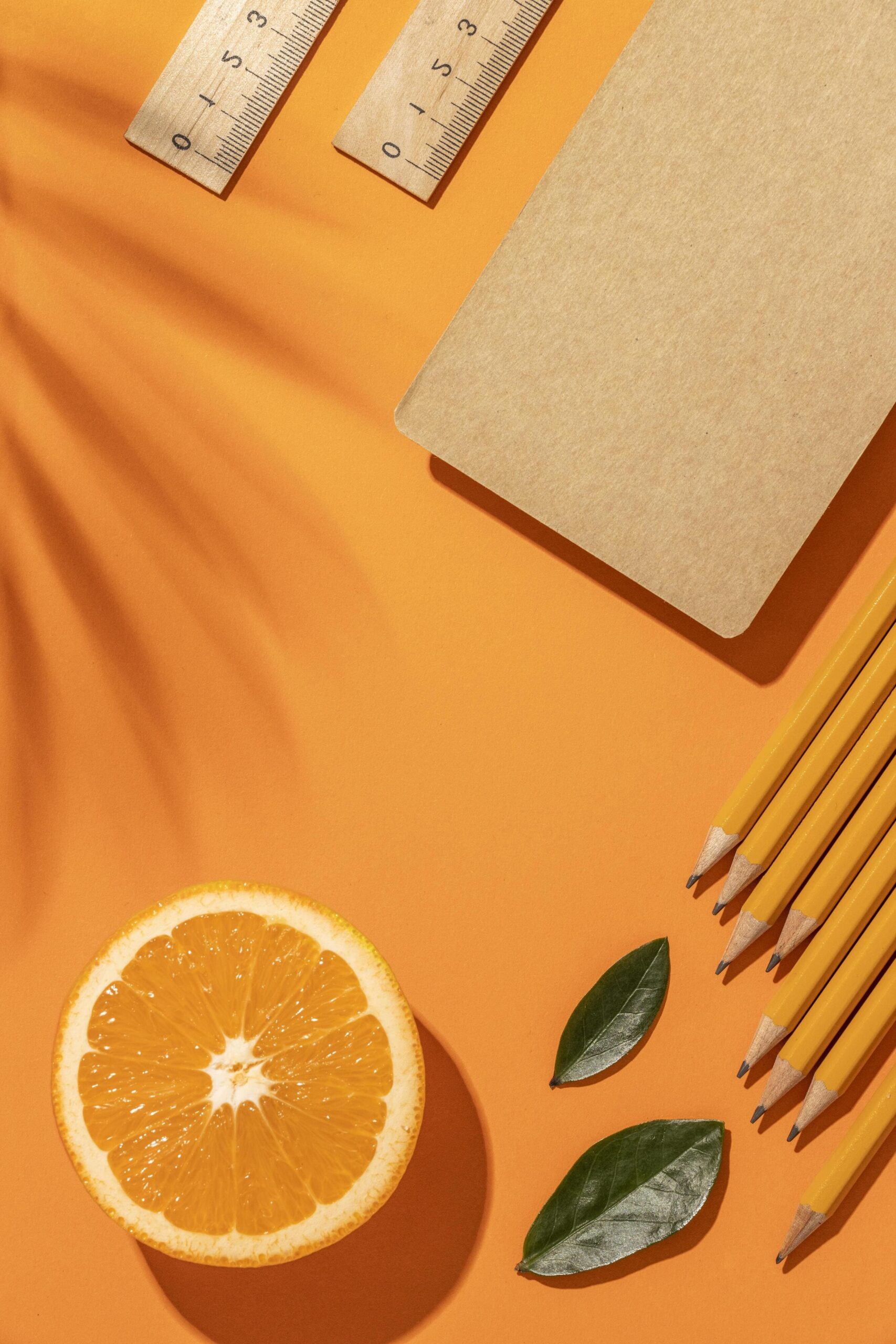 arrangement-with-stationery-elements-orange